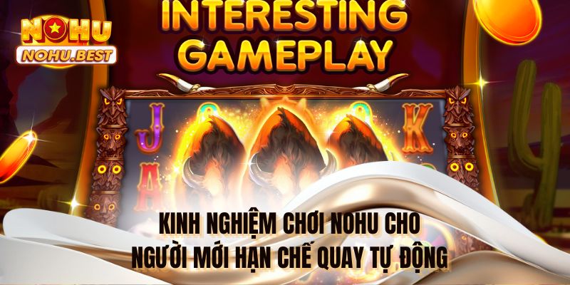 Kinh nghiệm chơi NOHU cho người mới hạn chế quay tự động